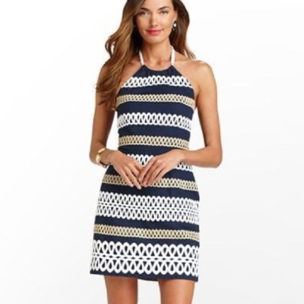 Lilly Pulitzer Cambrey Cocktail Dress - Navy